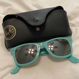 Teal Ray Bans Wayfarer